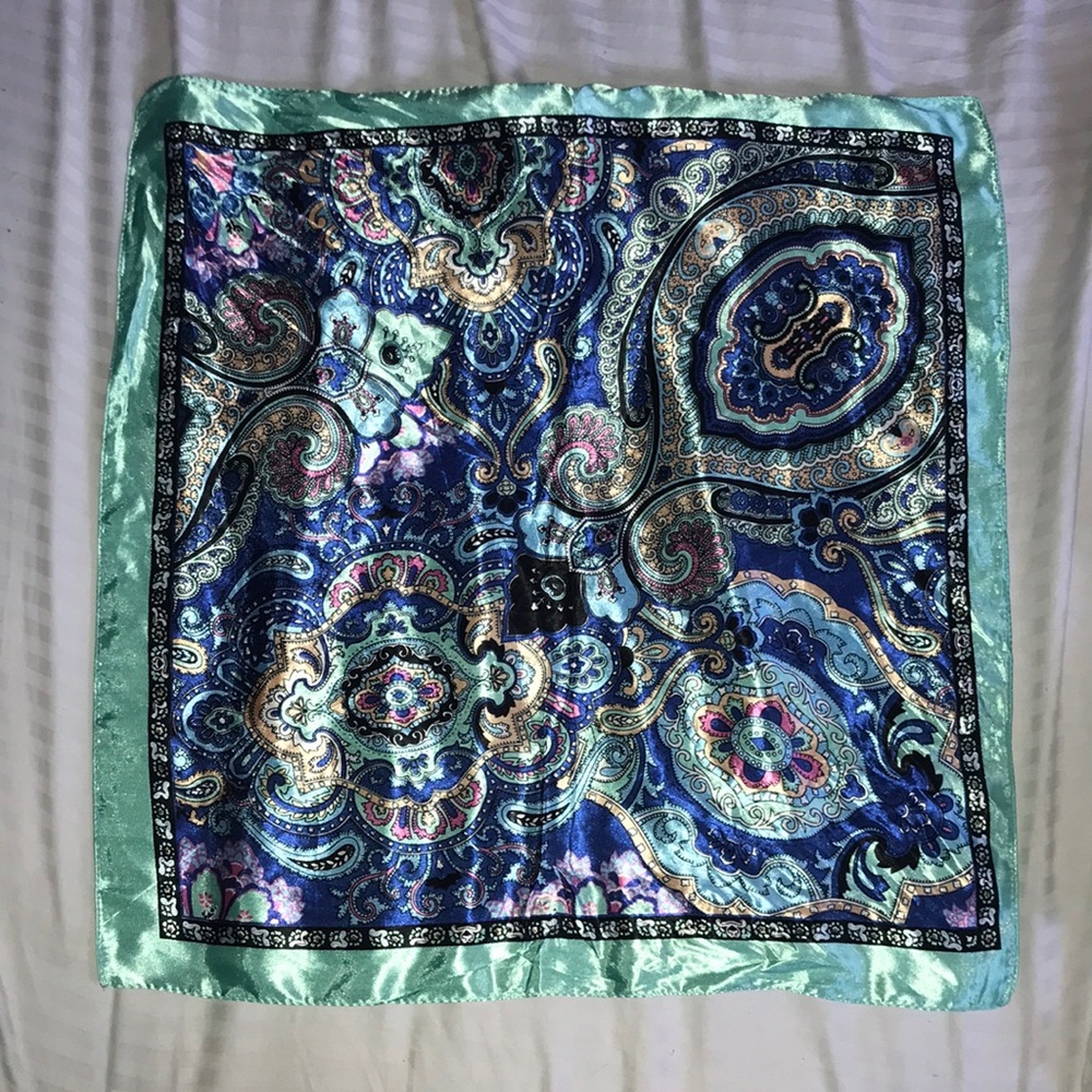 Teal scarf